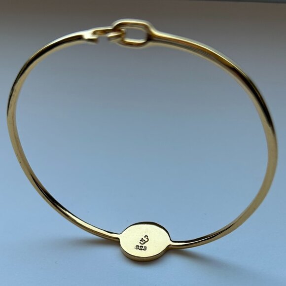 Sarah Chloe Gold-Plated Monogram Initial Bracelet - Picture 9 of 14